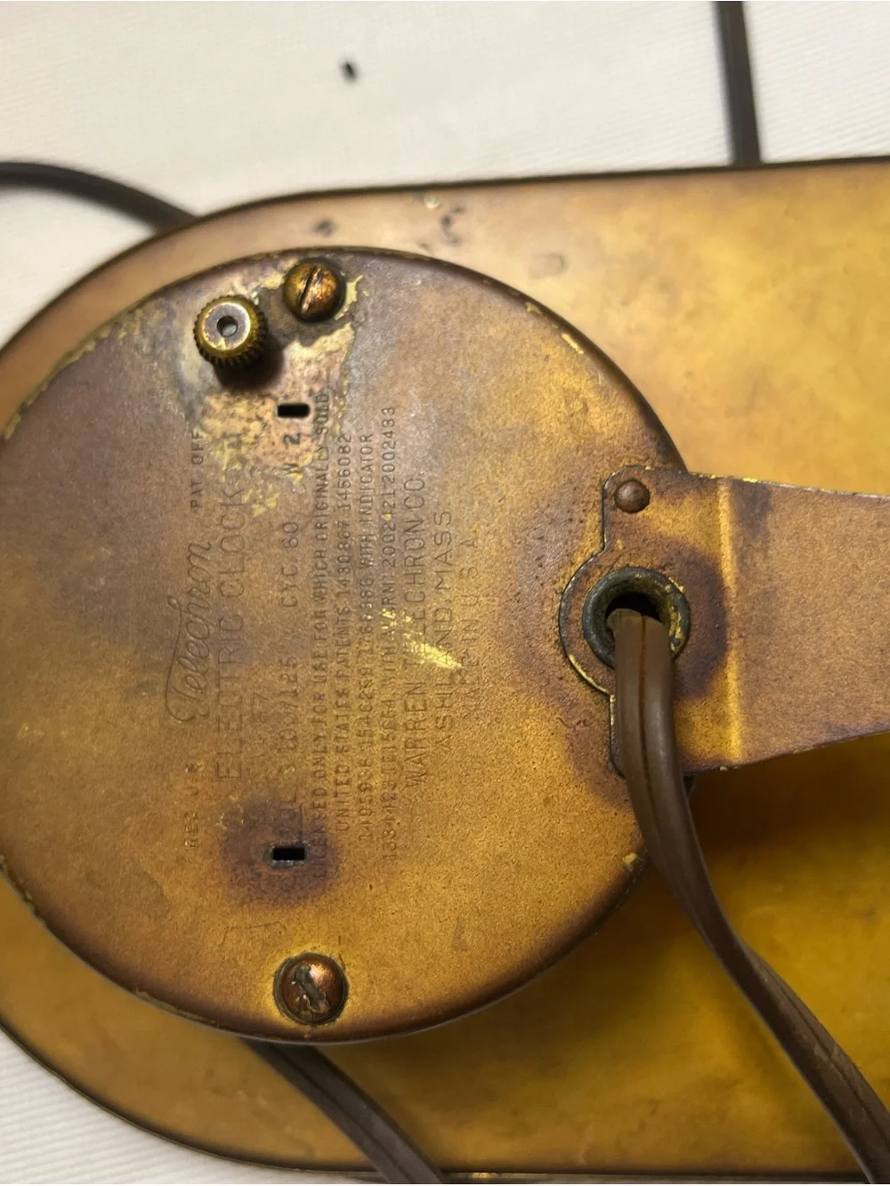 Yellow Wall Clock by - Retro Electric Home Decor vintage